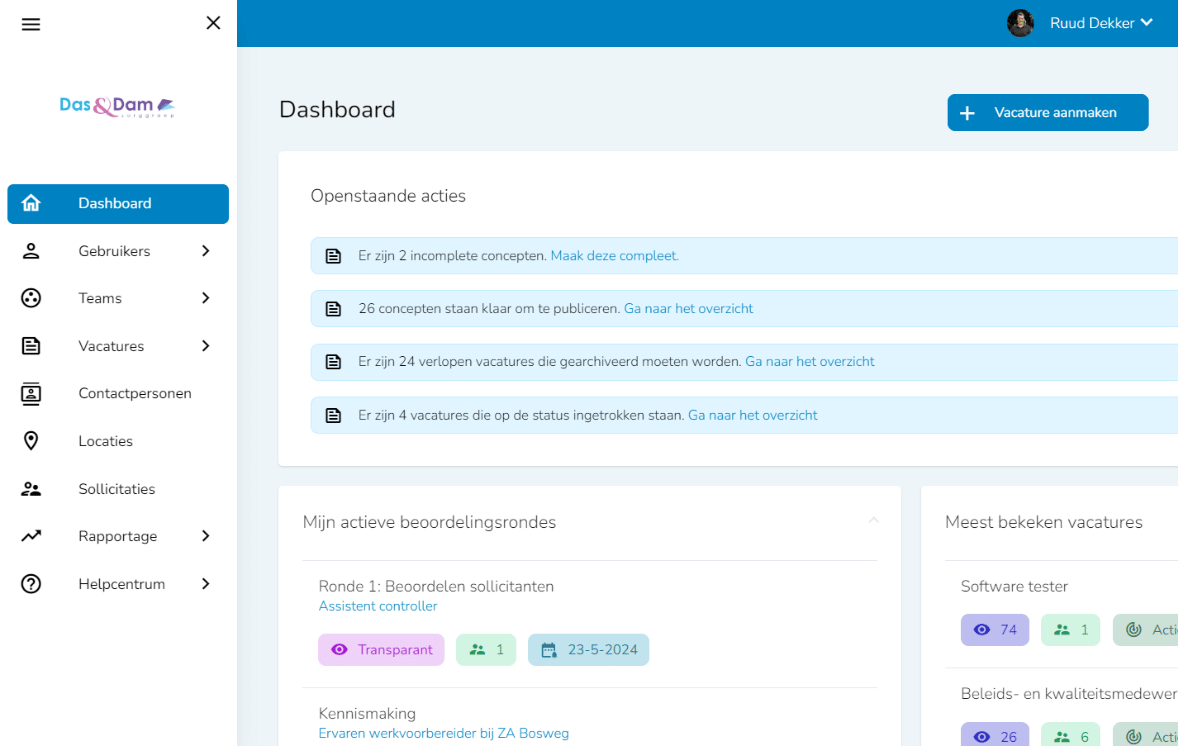 TSF Recruitment software