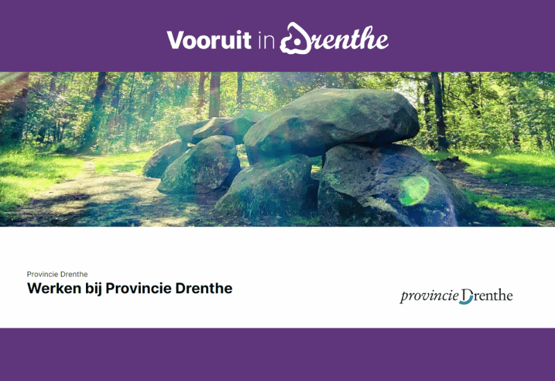 Provincie Drenthe aangesloten bij Vooruit in Drenthe