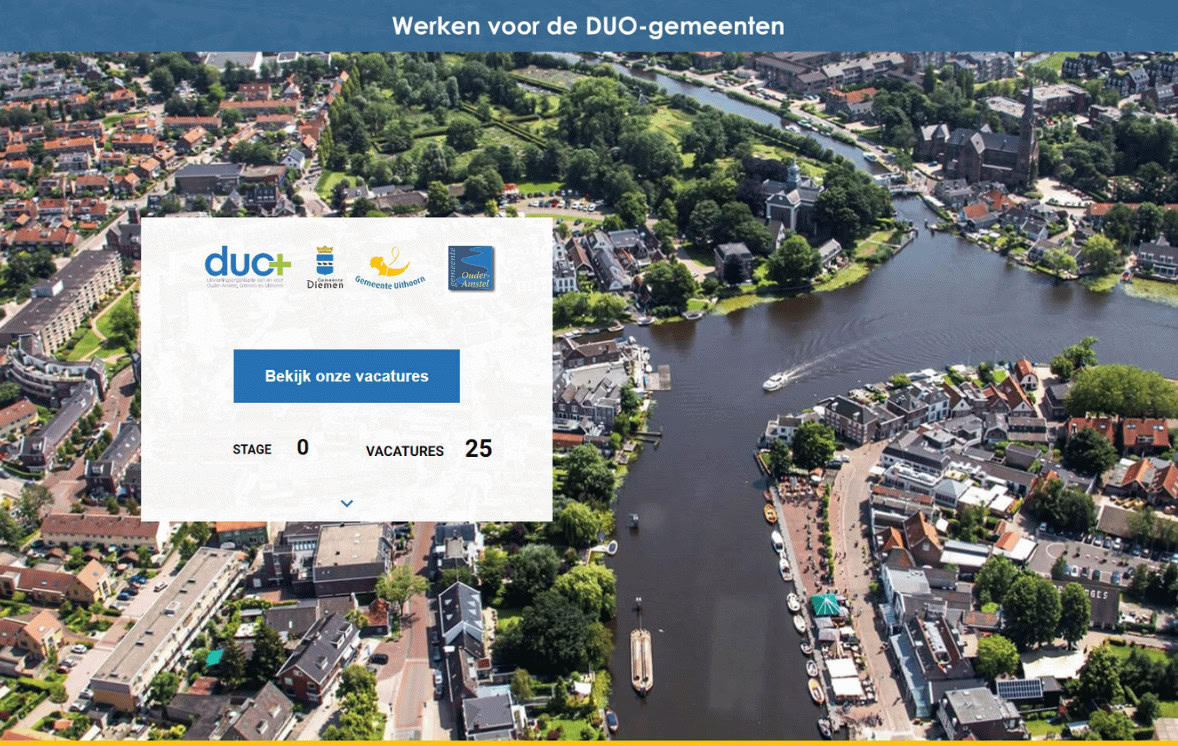 Werken voor de DUO-gemeenten.