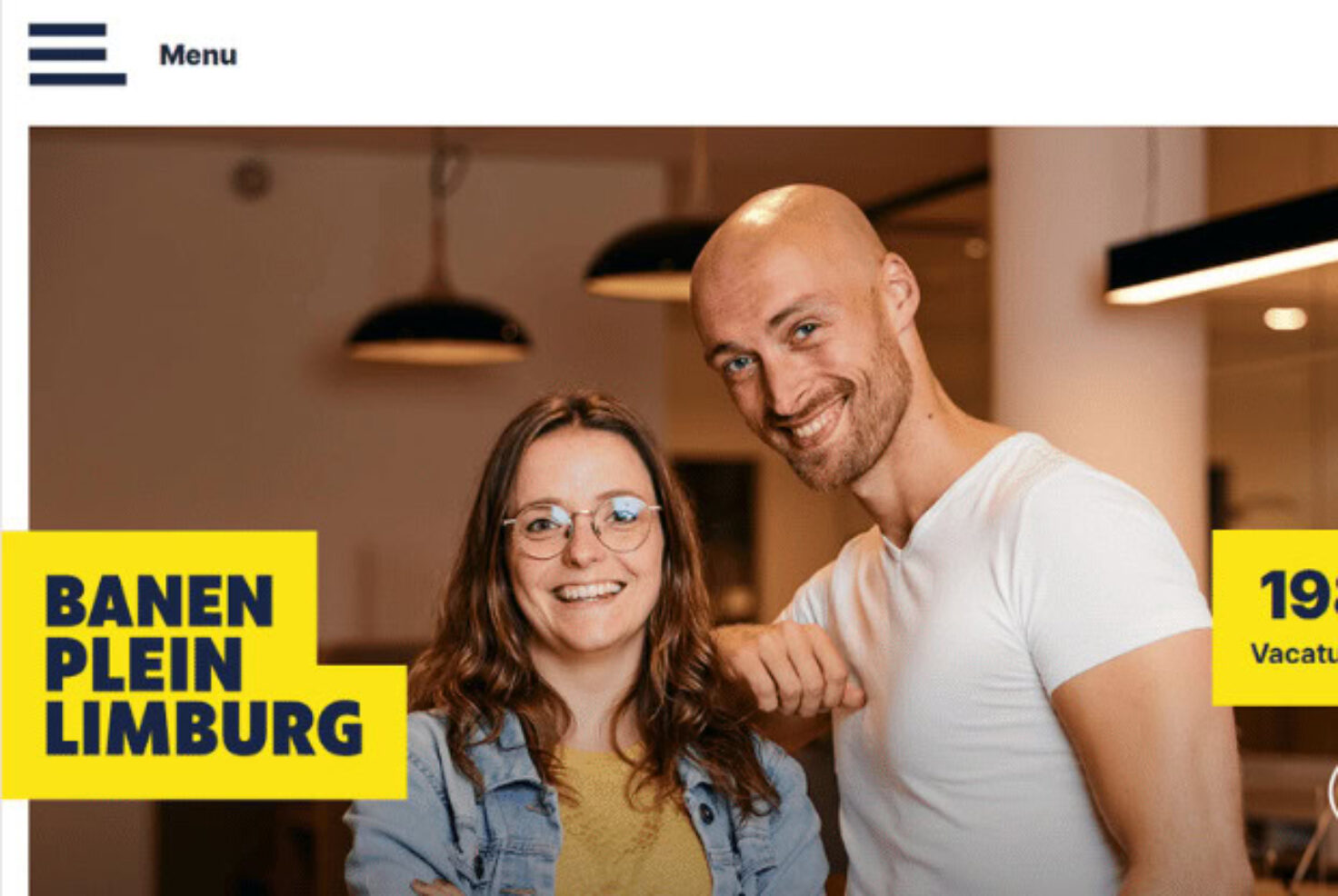 Werken bij website pagina